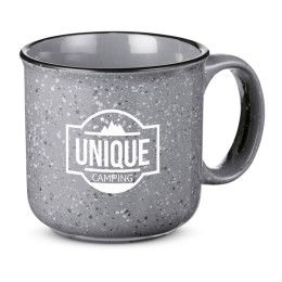 Customized Campfire Ceramic Mug - Gray