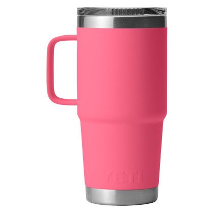 Custom YETI Rambler 20 oz. Travel Mug - Tropical Pink Center View Custom YETI Rambler 20 oz. Travel Mug - Tropical Pink Center View