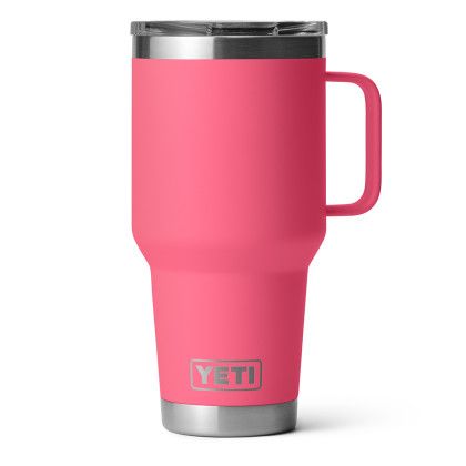 Custom YETI Rambler 30 oz. Travel Mug with StrongHold Lid - Pink Tropical Center