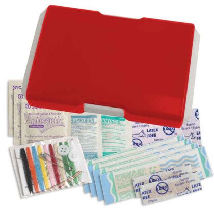 Custom Redi Travel Aid Kit - Red 
