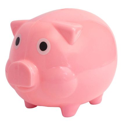 Custom Pig Coin Bank - Pink