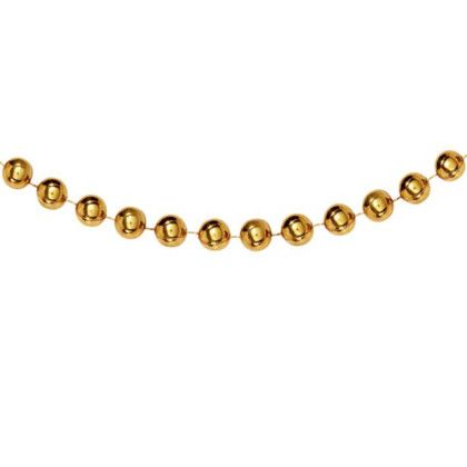 Custom Blank Metallic Gold Mardi Gras Beads - Metallic Gold