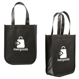 Custom ReGen RPET Non-Woven Fashion Tote Bag - Black