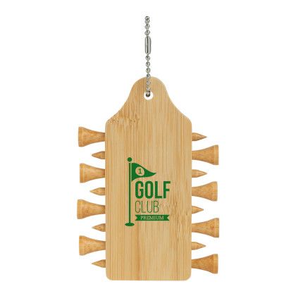 Custom Bamboo Golf Tee Pack