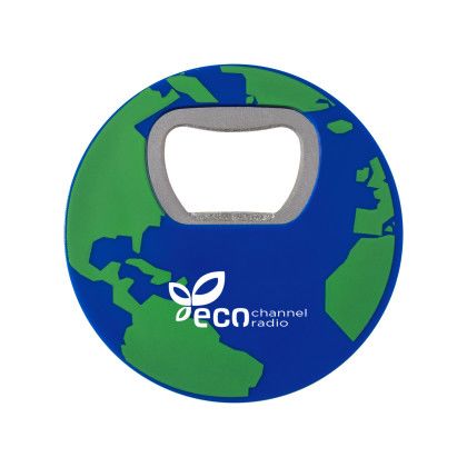 Custom Globe Recycled ABS Bottle Opener Custom Globe Recycled ABS Bottle Opener