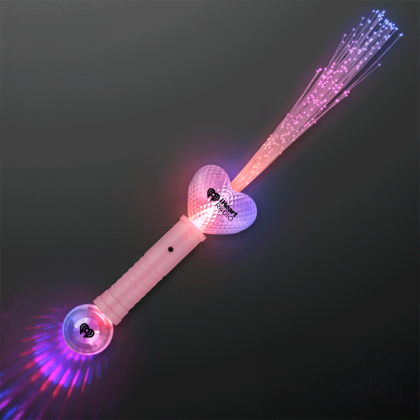 Custom Shining Heart Wands, Light Projecting Custom Shining Heart Wands, Light Projecting