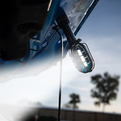 Custom Rechargeable COB Work Light With Magnet - Black Lifestyle View 