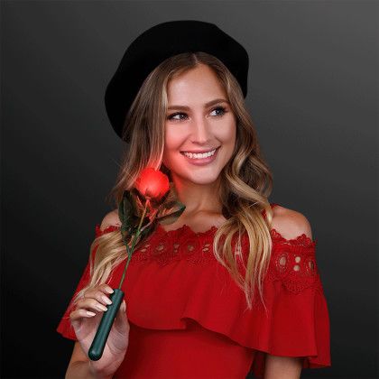 Custom LED Red Rose - Lifestyle View 