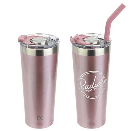 Custom NAYAD Trouper 22 oz Stainless Double-wall Tumbler with Straw - Rose Gold Custom NAYAD Trouper 22 oz Stainless Double-wall Tumbler with Straw - Rose Gold