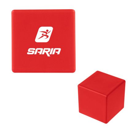 Custom Cube Stress Reliever - Red 