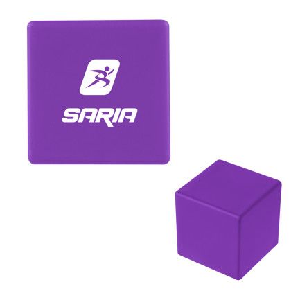 Custom Cube Stress Reliever - Purple 
