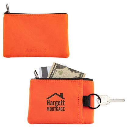 Custom AeroLOFT Stash Key Wallet - Neon Orange 