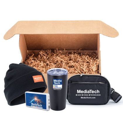 Custom Workday Ready Gift Set - Black/White Open View 