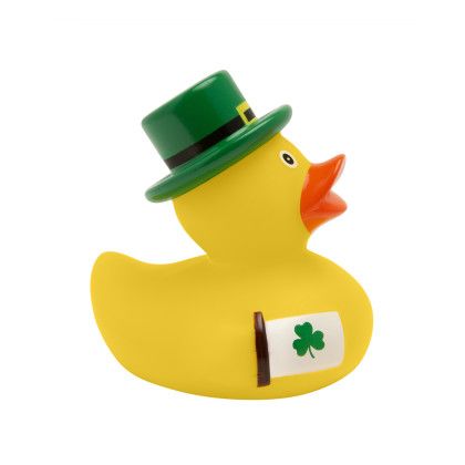 Custom St Patrick's Day Rubber Duck - Side View Custom St Patrick's Day Rubber Duck - Side View