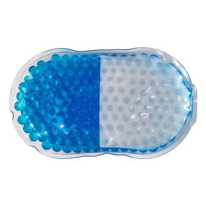 Custom Pill Gel Beads Hot/Cold Pack - Blue Custom Pill Gel Beads Hot/Cold Pack - Blue