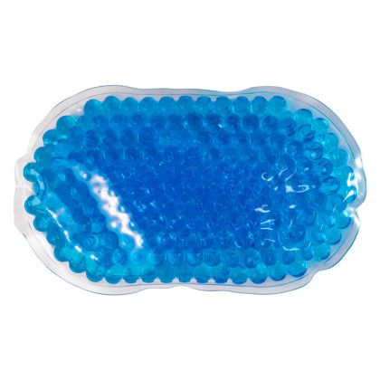 Custom Pill Gel Beads Hot/Cold Pack - Blue back View Custom Pill Gel Beads Hot/Cold Pack - Blue back View