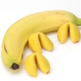 Banana Flavored Fortune Cookie Promotional Custom Imprinted With Logo