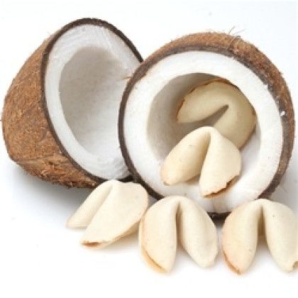 Coconut Flavored Fortune Cookie Promotional Custom Imprinted With Logo