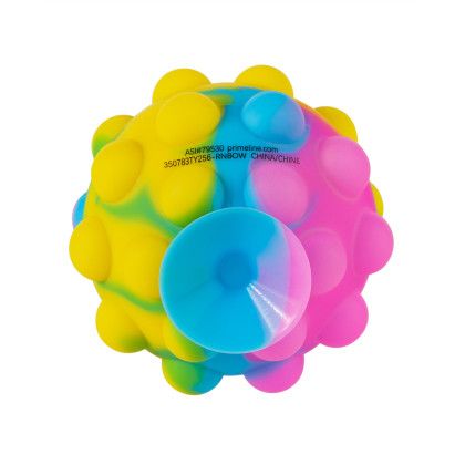 Custom Push Pop Bubble Fidget Sensory Mobile Stand with Suction Cup - Rainbow Back View 