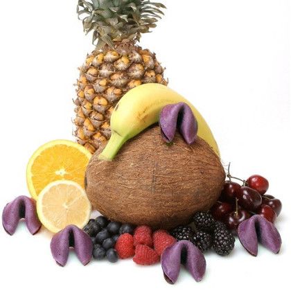 Fruit Punch Flavored Fortune Cookie Promotional Custom Imprinted With Logo Fruit Punch Flavored Fortune Cookie Promotional Custom Imprinted With Logo