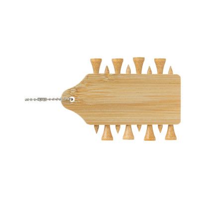 Custom Bamboo Golf Tee Pack - Side View 
