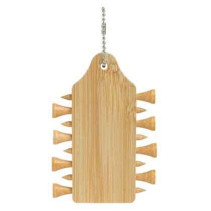 Custom Bamboo Golf Tee Pack - Back View 