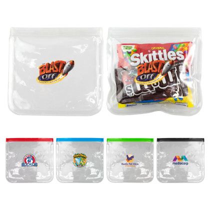 Custom Reusable Clear Snack Bag - All Colors 