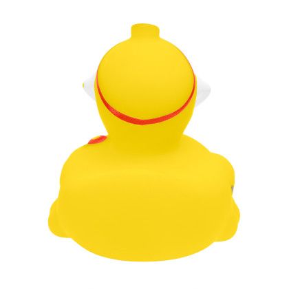Custom Healthcare Doctor Rubber Duck - Yellow Back View Custom Healthcare Doctor Rubber Duck - Yellow Back View