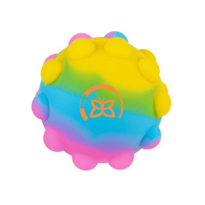 Custom Push Pop Bubble Fidget Sensory Mobile Stand with Suction Cup - Rainbow 