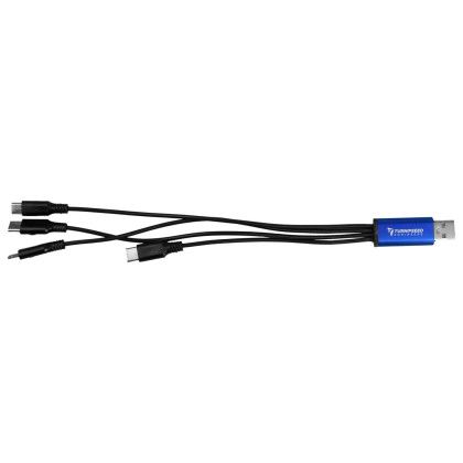 Custom 4-in-1 Dual Input Accent Cable - Blue 