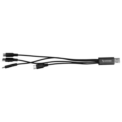 Custom 4-in-1 Dual Input Accent Cable - Gunmetal 