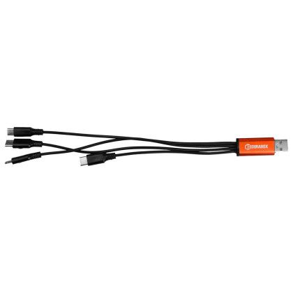 Custom 4-in-1 Dual Input Accent Cable - Orange 
