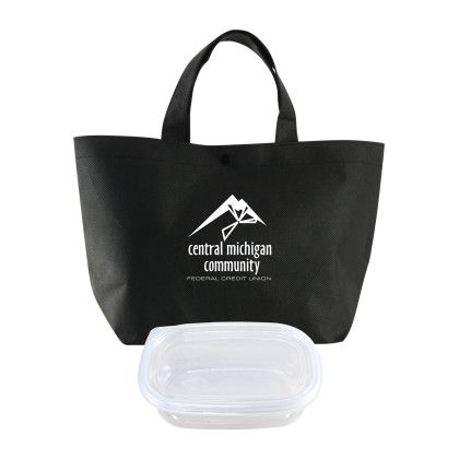 Custom Handy Snap Tote Set - Black Custom Handy Snap Tote Set - Black