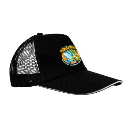 Custom Accent Baseball Hat - Black 