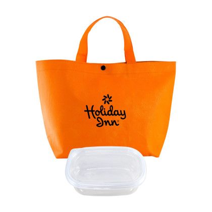 Custom Handy Snap Tote Set - Orange Custom Handy Snap Tote Set - Orange