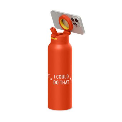 Custom Ringo Pro Water Bottle with Magnetic Booster Ring 24 oz. - Orange 