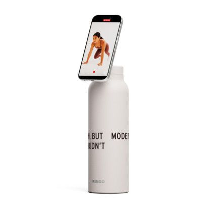 Custom Ringo Pro Water Bottle with Magnetic Booster Ring 32 oz - Ivory Custom Ringo Pro Water Bottle with Magnetic Booster Ring 32 oz - Ivory