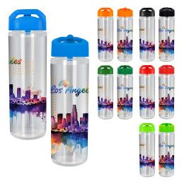 Custom Pop Up Lumina Full Color 24 oz Bottle - All Colors 