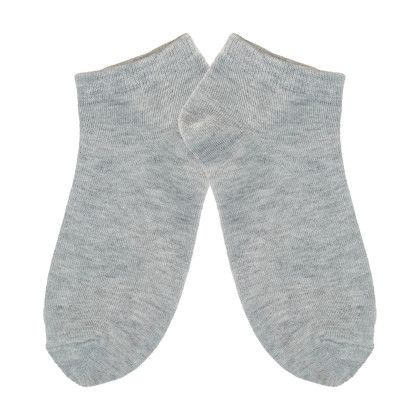 Custom Recycled Ankle Sock - Gray 