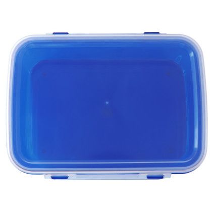 Custom Clip Top Lunch Container - Blue Custom Clip Top Lunch Container - Blue