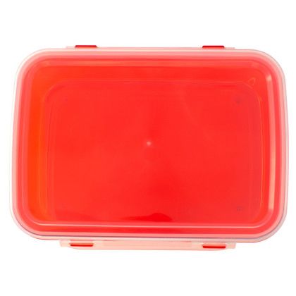 Custom Clip Top Lunch Container - Red Custom Clip Top Lunch Container - Red