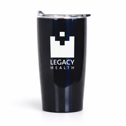 Promotional Vacuum Insulated Stainless Steel Mug with Logo - 20 oz Himalayan Navy