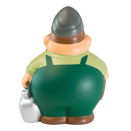Custom Farmer Bert Stress Reliever - Back View 