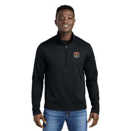 Custom Eddie Bauer Smooth Mid Layer Fleece 1/2-Zip  - Black