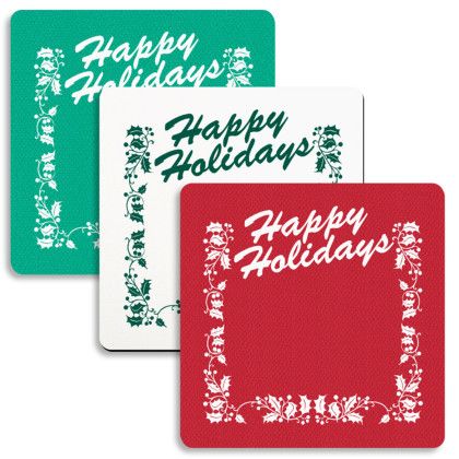 Custom Happy Holidays Stock Jar Opener - Full Color