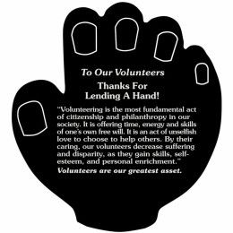 Custom Lend A Hand Jar Opener - Full Color - Black 