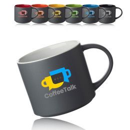Custom Matte 16 oz. Stackable Ceramic Mugs