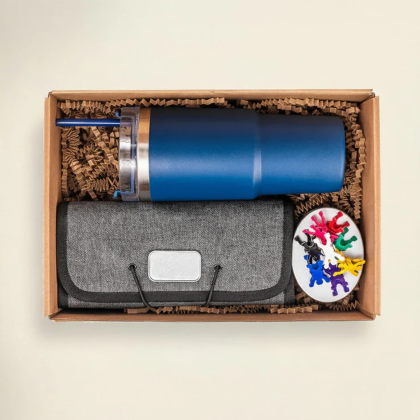 Custom Team Gear Kit - Blue/Gray Open View 