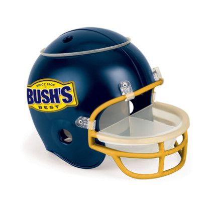 Custom Football Snack Helmet -  Navy with Yellow