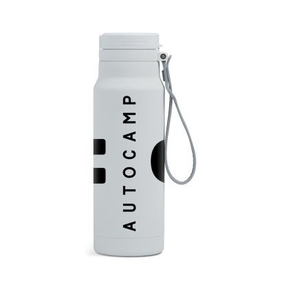 Custom Dometic Straw Bottle - 1 L - Frost - Side View Custom Dometic Straw Bottle - 1 L - Frost - Side View